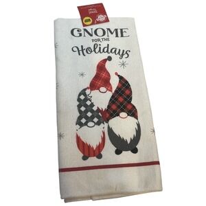 Christmas‎ House Holiday Gnomes Kitchen Towel New 15x25 Inch Christmas Decor
